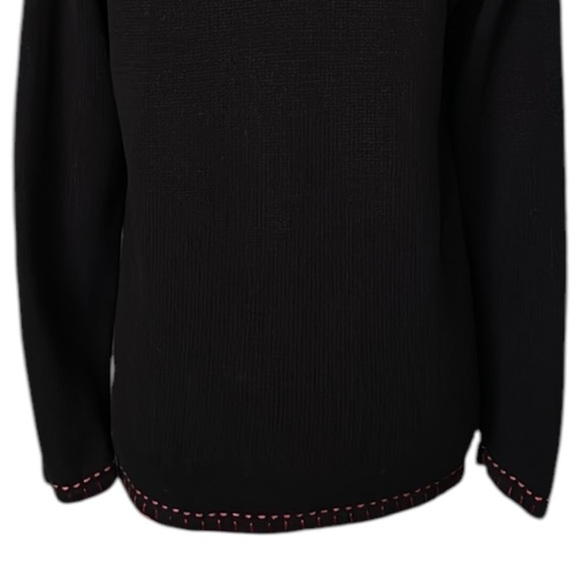 QUACKER FACTORY Vintage Christmas Sweater Light Up Embroidered Holiday Medium - Picture 10 of 17